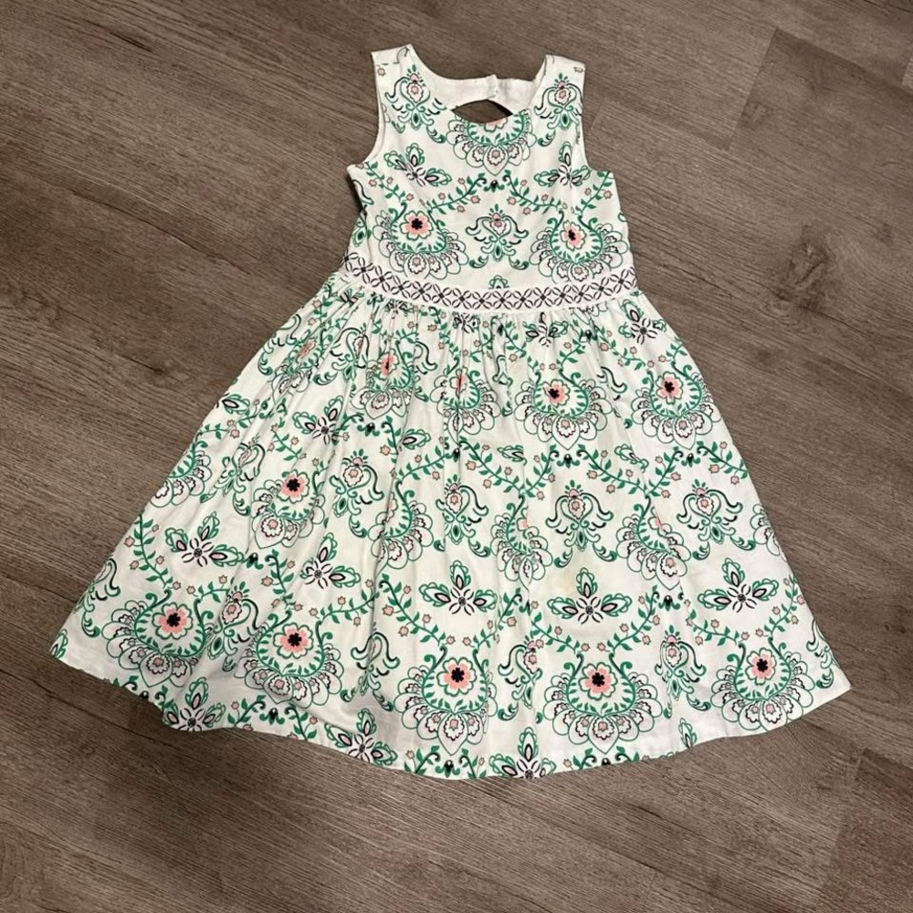 Janie & Jack White Paisley Dress